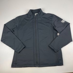 Footjoy Womens Size XL Full Zip Mock Neck Golf Performance Jacket Black